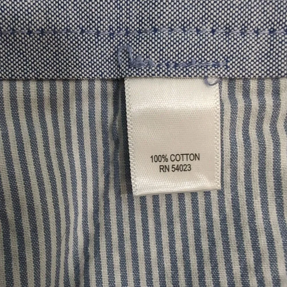 Banana Republic Men 31X30 (33X27) Blue Straight Fit Oxford Dress Pants